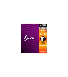 Elixir 11002 - struny do gitary akustycznej Nanoweb 10-47 11002
