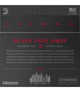 Nowość D'ADDARIO XTC45 Silverplated Copper - Struny do gitary klasycznej