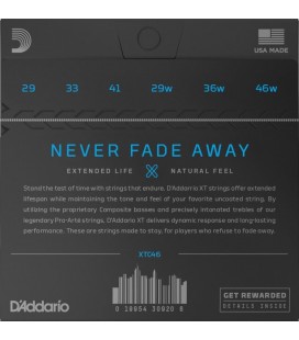 D'ADDARIO XTC46 Silverplated Copper - Struny do gitary klasycznej