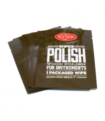 Ściereczka do powierzchni instrumentu drewnianego Kyser Wood Polish Wipes KDS500W