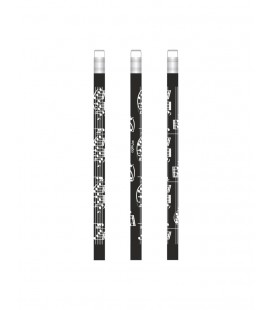 Agifty ołówki z motywem muzycznym - średnica 10mm