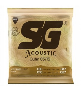 Struny do gitary 12-strunowej akustycznej SG 10-47
