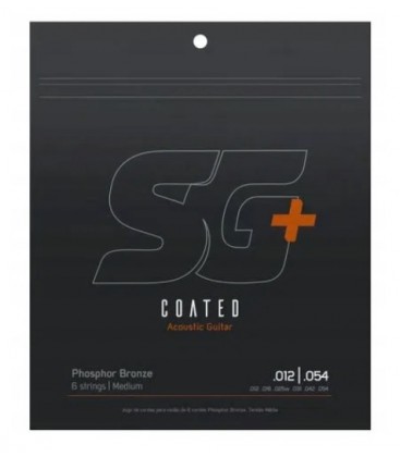 Struny do gitary akustycznej SG+ Coated 12-54 Struny do gitary akustycznej SG+ Coated 12-54