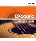 DADDARIO EJ15 - struny do gitary akustycznej (10-47) PHOSPHOR BRONZE