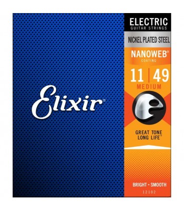 Struny do gitary elektrycznej Elixir Nanoweb 12102