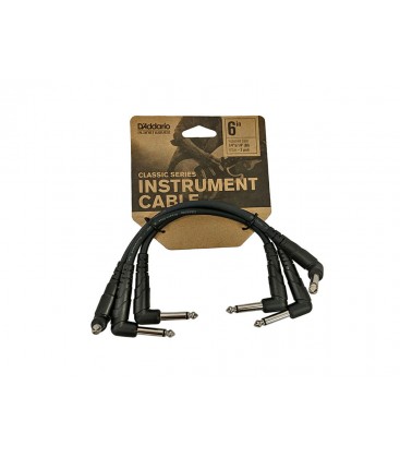 Kabel instrumentalny kątowy D'Addario PW-CGTP-305 15cm zestaw 3szt