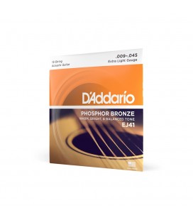 D′Addario EJ41 struny do gitary akustycznej 12-strunowej Phosphor Bronze 9-45