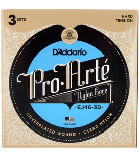 D'Addario EJ46-3D 3 komplety - struny do gitary klasycznej