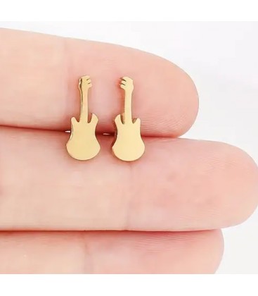 Kolczyki w kształcie gitary